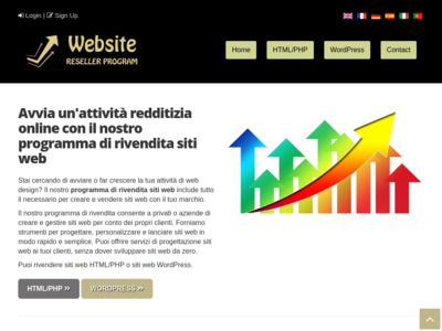 Programma di Rivendita Siti Web